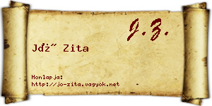 Jó Zita névjegykártya